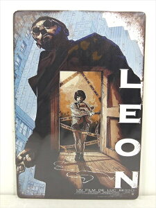���y�u���L�Ŕ�/tin plate�z�w Leon:The Professional �ƍs���� �C���X�g�� B / �u���L�v���[�g �x�e�B���p�l�� �Ŕ� �C���e���A �r���e�[�W�� �Ŕ� �L�� �f�� Movie ���I�� �f�B�X�v���C �A�����J�G�� 