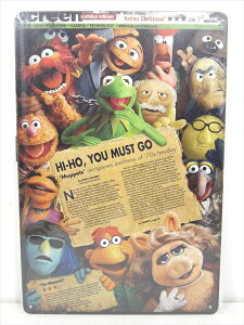���y�u���L�Ŕ�/tin plate�z�w The Muppet Show HI-HO, YOU MUST GO / �u���L�v���[�g �x�e�B���p�l�� �Ŕ� �C���e���A �r���e�[�W�� �Ŕ� �L�� �}�y�b�g�E�V���[ �A���R�~ �A�j�� �J�[�g�D�[�� �}�y�b�c 