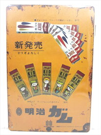 ◎【ブリキ看板/tin plate】『 Meiji KID GUM Meiji JUICY GUM 広告看板柄 / ブリキプレート 』ティンパネル 看板 インテリア ビンテージ風 看板 広告 昭和レトロ 明治ガム 明治 ディスプレイ アメリカ雑貨 アメ雑 雑貨