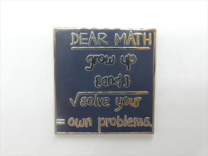���y�s���o�b�W/pin badge�z�w DEAR MATH / �s���Y �x�o�b�W �o�b�` �s���o�b�` �p�� English �p�� �R���N�V���� �t�@�b�V�����G�� �A���G