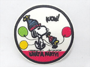 yby/patchzw PEANUTS WHAT A PARTY! / ACby xby pb` ACpb` f Movie AR~ s[ibc Xk[s[ Snoopy t@bVG AG