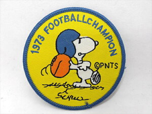 yby/patchzw PEANUTS 1973 FOOTBALL CHAMPION  / by xby pb` ACpb` f Movie AR~ s[ibc Xk[s[ Snoopyt@bVG AG