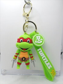 ◎【キーホルダー/keychain】『 Teenage Mutant Ninja Turtles ラファエロ 90's / フィギュア キーホルダー 』フィギュア 人形 ドール キーホルダー キーチェーン シリコン アメコミ タートルズ T.M.N.T. ファッション雑貨 アメ雑