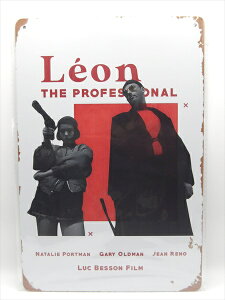 ���y�u���L�Ŕ�/tin plate�z�w Leon:The Professional �e���\����}�`���_ / �u���L�v���[�g �x�e�B���p�l�� �Ŕ� �C���e���A �r���e�[�W�� �Ŕ� �L�� �f�� Movie ���I�� �f�B�X�v���C �A�����J�G�� �A