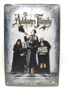 ���y�u���L�Ŕ�/tin plate�z�w The Addams Family �f��|�X�^�[�� / �u���L�v���[�g �x�e�B���p�l�� �Ŕ� �C���e���A �r���e�[�W�� �Ŕ� �L�� �f�� Movie �A�_���X�E�t�@�~���[ �A�_���X �t�@�~���[ �C