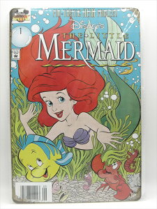 ���y�u���L�Ŕ�/tin plate�z�w Disney THE LITTLE MERMAID �R�~�b�N�\���� / �u���L�v���[�g �x�e�B���p�l�� �Ŕ� �C���e���A �r���e�[�W�� �Ŕ� �L�� �f�� Movie �f�B�Y�j�[ ���g���E�}�[���C�h �A���G