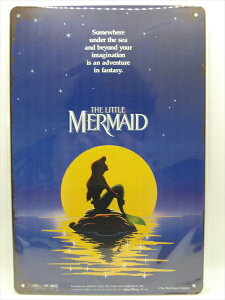 ���y�u���L�Ŕ�/tin plate�z�w Disney THE LITTLE MERMAID ���� �V���G�b�g / �u���L�v���[�g �x�e�B���p�l�� �Ŕ� �C���e���A �r���e�[�W�� �Ŕ� �L�� �f�� Movie �f�B�Y�j�[ ���g���E�}�[���C�h �A���G
