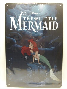 ���y�u���L�Ŕ�/tin plate�z�w Disney THE LITTLE MERMAID �A���G���̉B��� / �u���L�v���[�g �x�e�B���p�l�� �Ŕ� �C���e���A �r���e�[�W�� �Ŕ� �L�� �f�� Movie �f�B�Y�j�[ ���g���E�}�[���C�h �A��