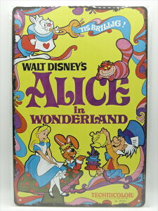 ���y�u���L�Ŕ�/tin plate�z�w Disney ALICE in WONDERLAND �\���� / �u���L�v���[�g �x�e�B���p�l�� �Ŕ� �C���e���A �r���e�[�W�� �Ŕ� �L�� �f�� Movie �f�B�Y�j�[ �s�v�c�̍��̃A���X �A���X �C�� ��