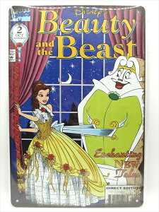 ���y�u���L�Ŕ�/tin plate�z�w Disney Beauty and The Beast �R�~�b�N�\���� / �u���L�v���[�g �x�e�B���p�l�� �Ŕ� �C���e���A �r���e�[�W�� �Ŕ� �L�� �f�� Movie �f�B�Y�j�[ �r���[�e�B�[&�r�[�X�g ��