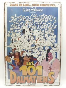 ���y�u���L�Ŕ�/tin plate�z�w Disney 101 DALMATIANS LES 101 DALMATIENS / �u���L�v���[�g �x�e�B���p�l�� �Ŕ� �C���e���A �r���e�[�W�� �Ŕ� �L�� �f�� Movie �f�B�Y�j�[ 101�C��񂿂�� �_�����V�A�� �f