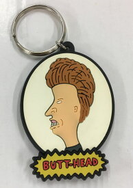 〇【 BEAVIS AND BUTT-HEAD 】 『 ラバーキーリング （バットヘッド） 』コーンフォリオ　ビーバス＆バットヘッド キーチェーン キーホルダー アメキャラ アメリカ雑貨 アメ雑 アメリカン雑貨 B&B グッズ ストラップ