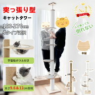 【5と0のつく日！500円OFF⇒8498！】＼楽天1位・20冠達成／RAKU 日本メーカー 1年保証 キャットタワー 突…