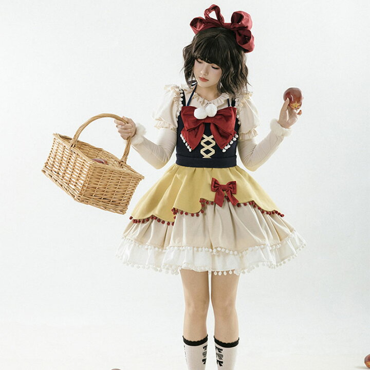 復古 かわいい 中華風 オリジナル jsk ロリータ ワンピース ワンピース  