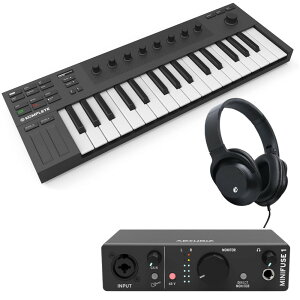 Arturia I[fBIC^[tFCX MiniFuse1 ubN + Native Instruments KOMPLETE KONTROL M32 + wbhz KHP-001 Zbg