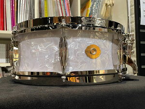 ����i Slingerland�i�X�����K�[�����h�jSLFP0514SMK017-LTD - Limited Edition Radio King Snare Drum White Marine Pearl ���W�I�L���O�E�X�l�A�h����