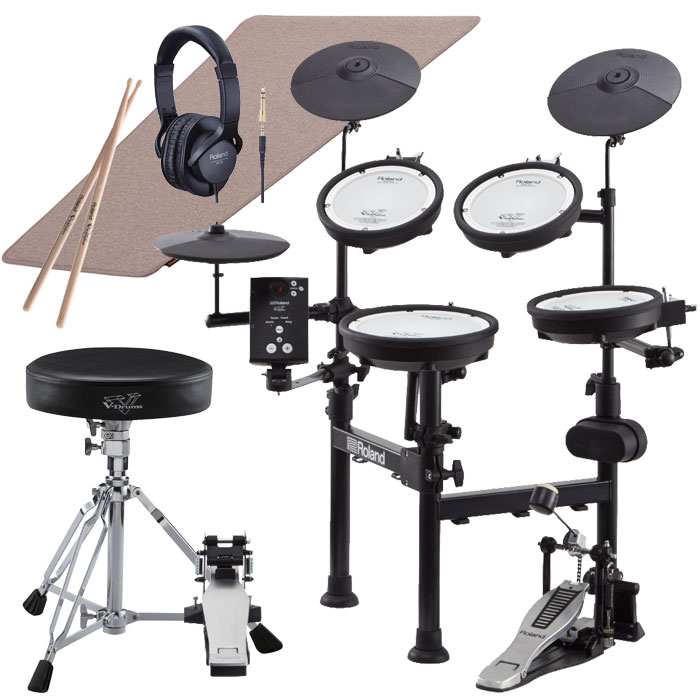 Roland（ローランド）電子ドラム TD-1KPX2 V-Drums Portable  ＜イス、シングルペダル、マット、ヘッドフォン、スティック付属＞ | 三木楽器 楽天市場店