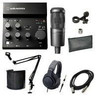 AUDIO-TECHNICA オーディオテクニカ AT-UMX3 + AT2020 マイク + MPC1B + POPガード + 3m ケーブル + ATHM…