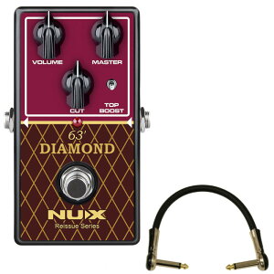 �G�t�F�N�^�[ �u�[�X�^�[ NUX 63' Diamond VOX AC-30�ɃC���X�p�C�A���ꂽ���f�� + L�^�p�b�`�P�[�u�� 15cm �s���������t