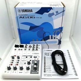 《アウトレット品》YAMAHA ライブストリーミング ミキサー AG06MK2 W ホワイト