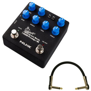 NUX MLD Bass Preamp + DI (NBP-5) �j���[�G�b�N�X �v���A���v + L�^�p�b�`�P�[�u�� 15cm