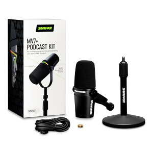 |bhLXg USB-C XLR _Ci~bN }CN SHURE VA[ MV7+-K-J (ubN) + fXNgbvX^ht [MV7+-K-BNDL-J]sKi 2Nۏ؁t