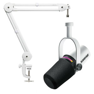 |bhLXg USB-C XLR J[fBICh _Ci~bN }CN SHURE VA[ MV7+-W-J (zCg) sKi 2Nۏ؁t + A[X^h AT8700J-WH