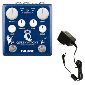 �s�����A�_�v�^�[ �Z�b�g�tNUX �j���[�G�b�N�X Queen of Tone ( NDO-6 ) �f���A���I�[�o�[�h���C�u�y�_�� + NUX ACD-006A 9V AC�A�_�v�^�[