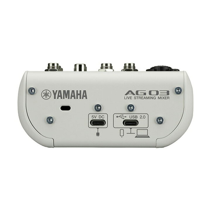 楽天市場】YAMAHA ミキサー AG03MK2 W(白) + コンデンサーマイク 