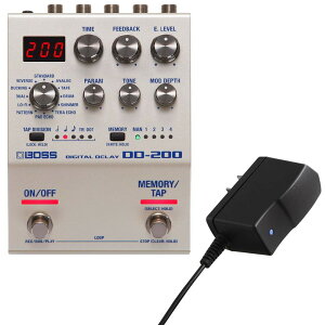 BOSS �{�X DD-200 Digital Delay �f�B���C + PSA-100S2 �����A�_�v�^�[ �Z�b�g