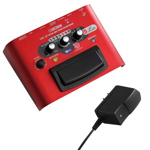 BOSS �{�[�J�� �G�t�F�N�^�[ VE-2 Vocal Harmonist + PSA-100S2 �����A�_�v�^�[ �Z�b�g