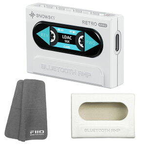 FIIO Bluetooth�A���v Snowsky RETRO NANO �z���C�g + ��p�P�[�X SK-SSRNANO �z���C�g �Z�b�g�s���S����N���X�v���[���g�t