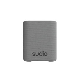 SUDIO ワイヤレス ポータブル スピーカー S2 グレー Bluetooth5.3 IPX5レベル防水【国内正規品】