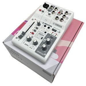 �s�A�E�g���b�g�i ���[�J�[���i�ς� ��N�ۏ؁tYAMAHA ���C�u�X�g���[�~���O�~�L�T�[ AG03MK2 W ���}�n AG03 �z���C�g