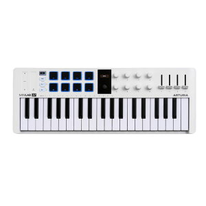 Arturia �A�[�g���A MIDI�L�[�{�[�h&�p�b�h�R���g���[���[ MINILAB 37 (�z���C�g) 37����