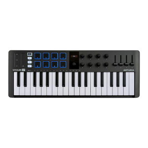 Arturia �A�[�g���A MIDI�L�[�{�[�h&�p�b�h�R���g���[���[ MINILAB 37 (�u���b�N) 37����