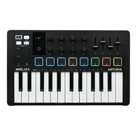 Arturia MIDIキーボード 25鍵盤 MiniLab3 ブラック