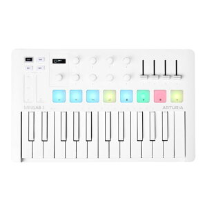 Arturia MIDI�L�[�{�[�h 25���� MiniLab3 ���� �p�[���z���C�g