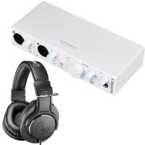 Arturia I[fBIC^[tFCX MiniFuse2 zCg(2in2out) + wbhz ATH-M20X Zbg