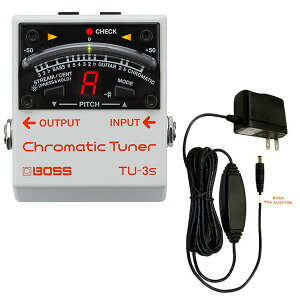 BOSS クロマチックチューナー TU-3S Chromatic Tuner + 純正アダプター PSA-100S2 セット