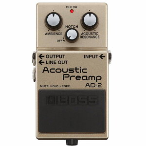 BOSS �{�X AD-2 �A�R�[�X�e�B�b�N�p �v���A���v Acoustic Preamp