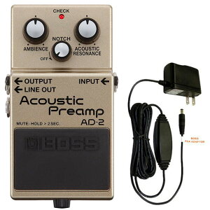 BOSS �{�X AD-2 �A�R�[�X�e�B�b�N�p �v���A���v + �����A�_�v�^�[ PSA-100S2 �Z�b�g