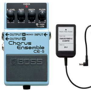 BOSS �{�X CE-5 Chorus Ensemble �R�[���X + AC�A�_�v�^�[ FREE THE TONE SP-9 �Z�b�g