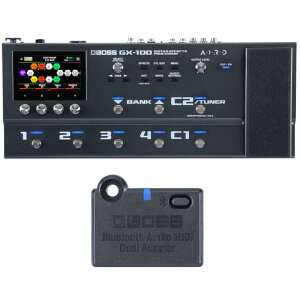 BOSS {X GX-100 Guitar Effects Processor }`GtFN^[ + Bluetooth Audio MIDI Dual Adaptor [BT-DUAL] Zbg