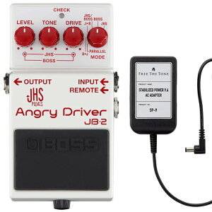 BOSS �{�X JB-2 Angry Driver �I�[�o�[�h���C�u + AC�A�_�v�^�[ FREE THE TONE SP-9 �Z�b�g