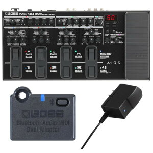 BOSS �{�X ME-90 Guitar Multiple Effects + BT-DUAL + �����A�_�v�^�[ PSA100S2 �Z�b�g
