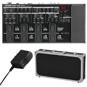 BOSS �{�X ME-90 Guitar Multiple Effects + �����A�_�v�^�[ PSA100S2 + EC60 BK �G�t�F�N�^�[�{�[�h �P�[�X �Z�b�g