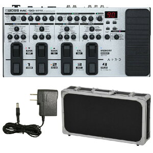 BOSS �{�X ME-90-WH Guitar Multiple Effects �s���萶�Y �z���C�g �J���[ �t +EC60 BK �G�t�F�N�^�[�{�[�h �P�[�X + �ėp 9V �A�_�v�^�[ �Z�b�g