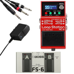 BOSS {X RC-5 Loop Station [p[ + FS-6 Dual Foot switch + PSA100S2 A_v^[ FSpP[u Zbg