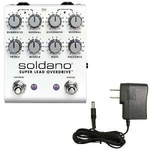 Soldano �\���_�[�m SLO PLUS Pedal Super Lead Overdrive + �ėp 9V �A�_�v�^�[ �Z�b�g